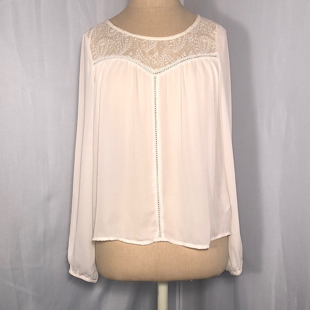 Divided by H&M Long Sleeve Sheer Blouse 6